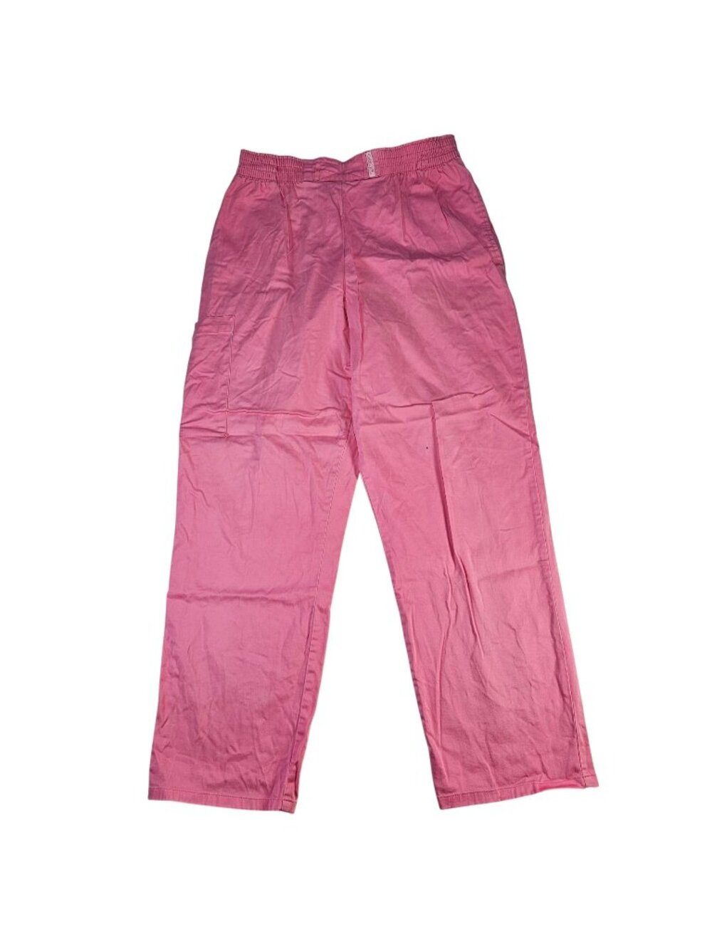 Cherokee Scrub Cargo Pants Bottoms High Rise Women's Size M Medium Pink